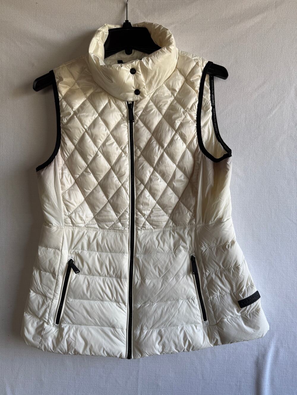 Calvin Klein Performance White Quilted Puffer Vest